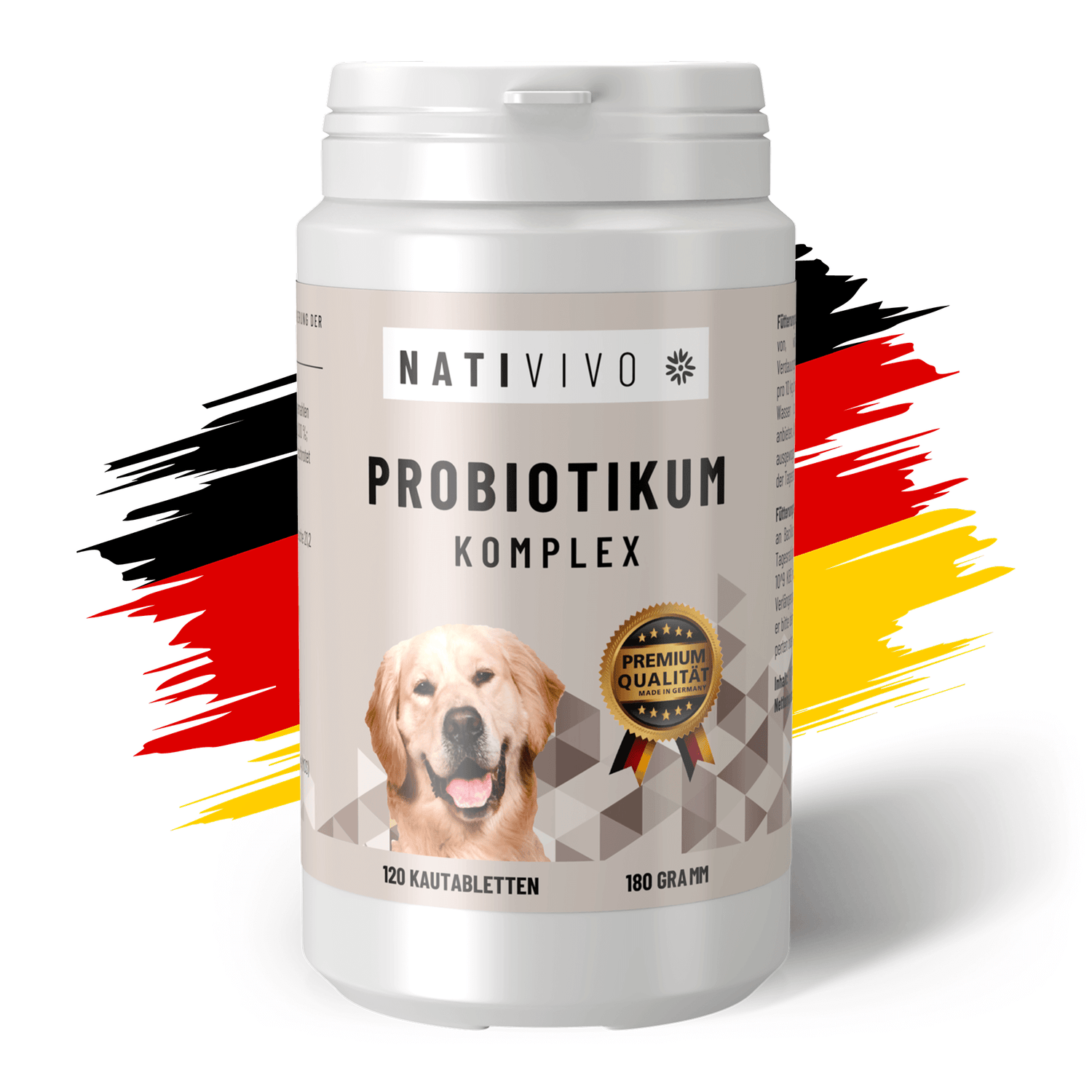 Probiotikum für Hunde – Darmkur mit probiotischen Kulturen in Tabs oder Pulver zur Unterstützung der Verdauung