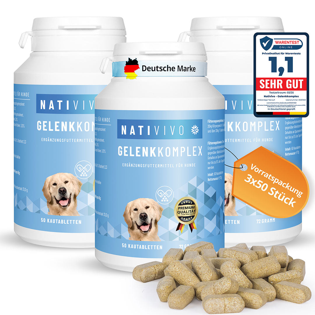 3 Packungen Gelenkkomplex als Kautabletten von Nativivo